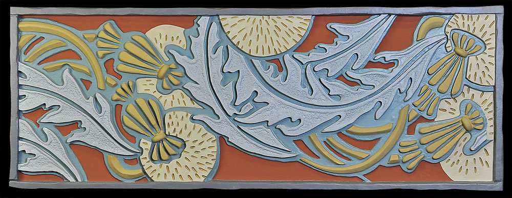 art nouveau wallpaper border